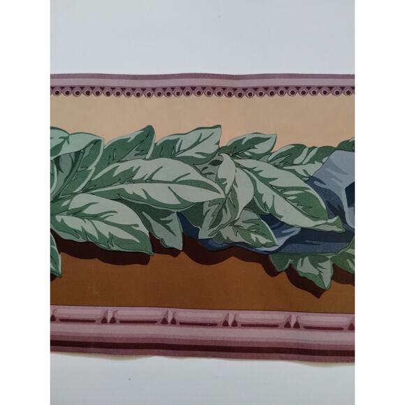 Seabrook Designs Pre-pasted Wall Border - Leaves with Boulders - 5 yds - Picture 2 of 4